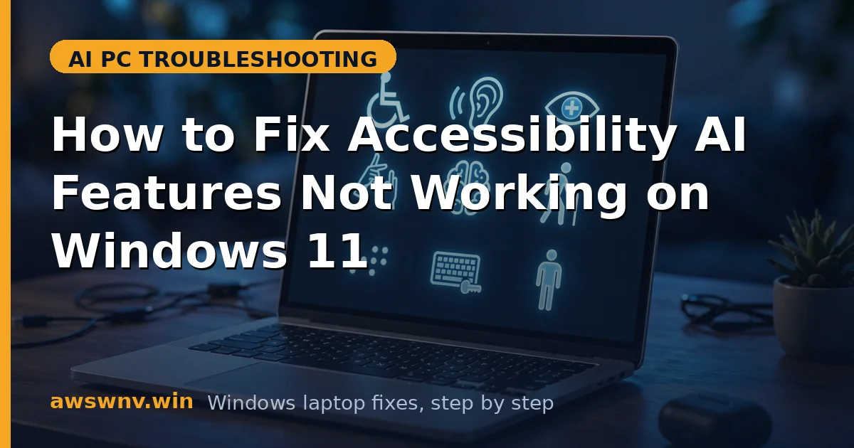 How to Fix Accessibility AI Features Not Working on Windows 11