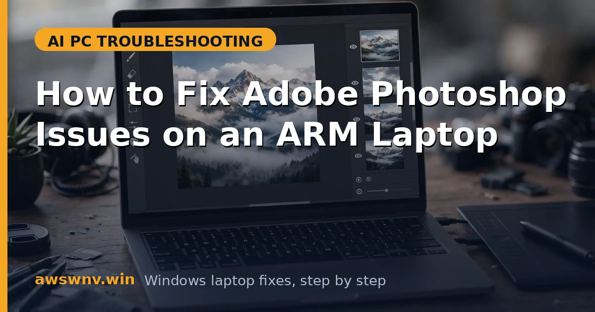 How to Fix Adobe Photoshop Issues on an ARM Laptop