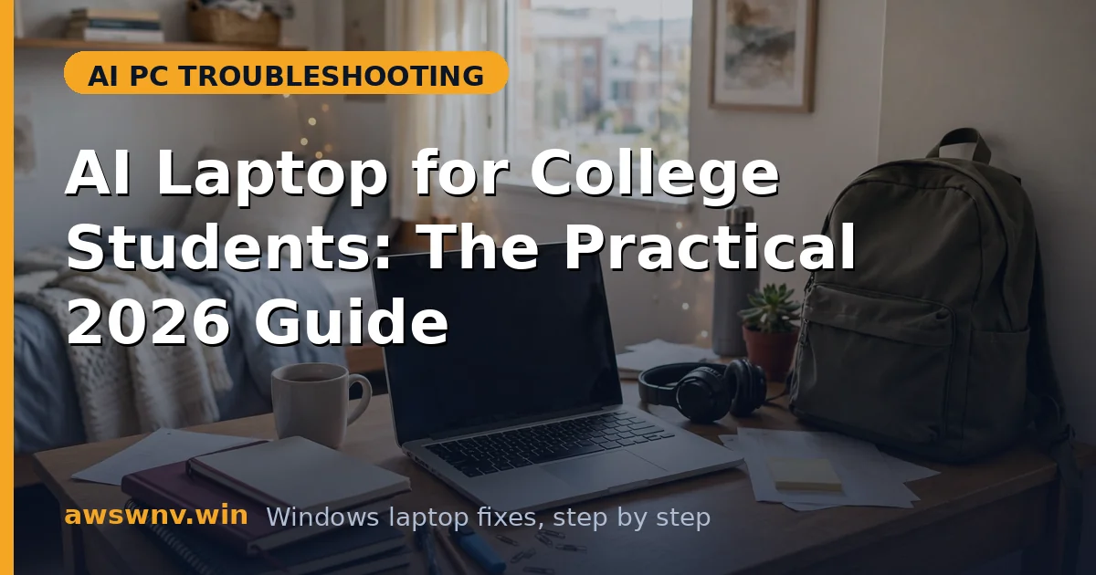 AI Laptop for College Students: The Practical 2026 Guide