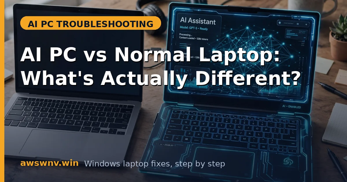 AI PC vs Normal Laptop: What's Actually Different?