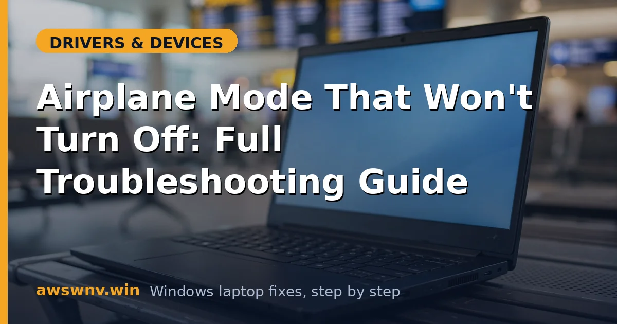 Airplane Mode That Won't Turn Off: Full Troubleshooting Guide
