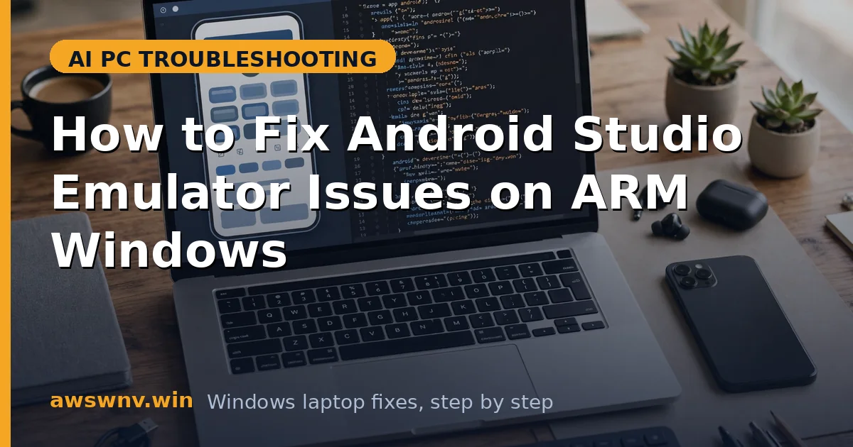 How to Fix Android Studio Emulator Issues on ARM Windows