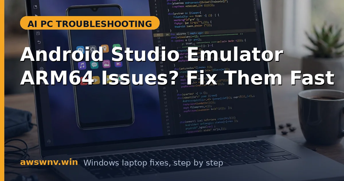 Android Studio Emulator ARM64 Issues? Fix Them Fast