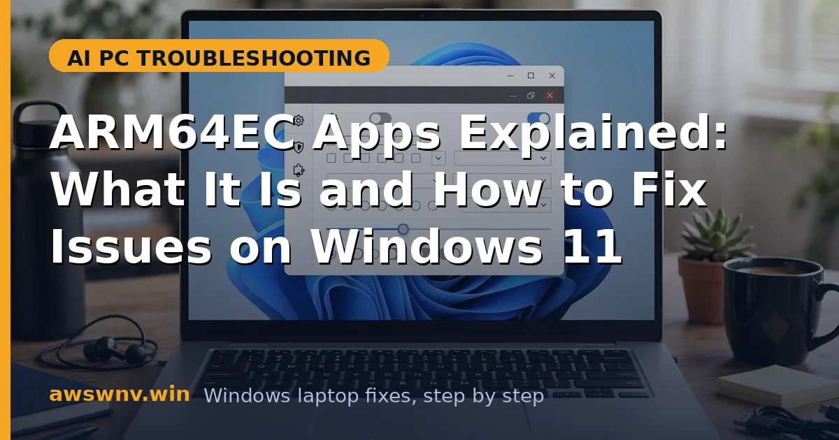 ARM64EC Apps Explained: What It Is and How to Fix Issues on Windows 11