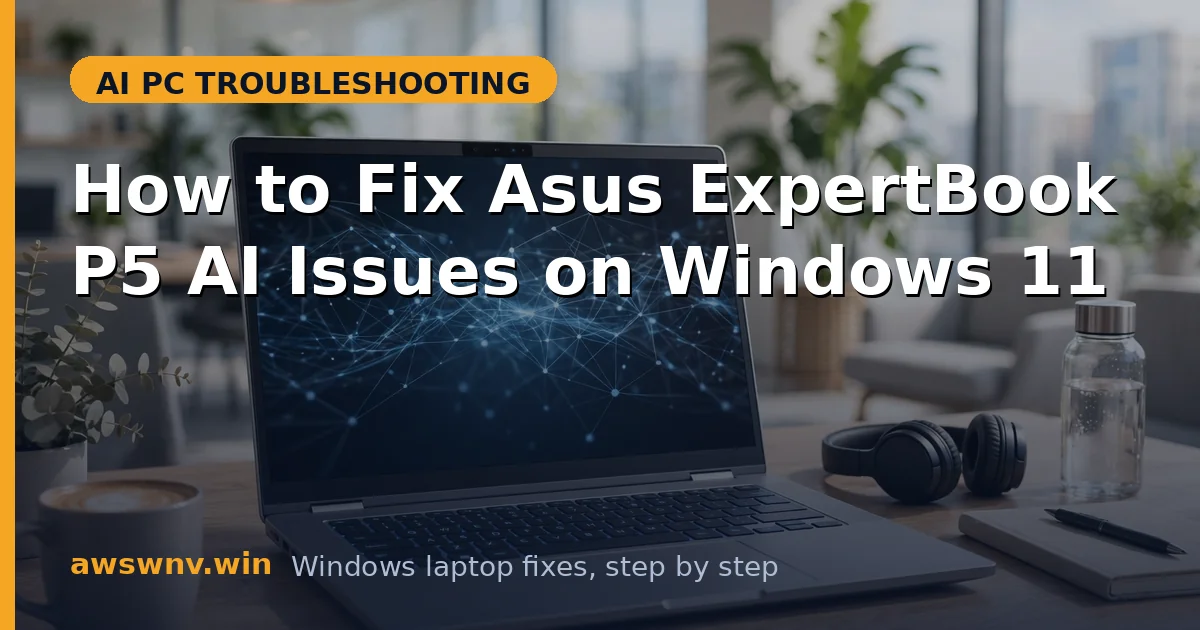 How to Fix Asus ExpertBook P5 AI Issues on Windows 11