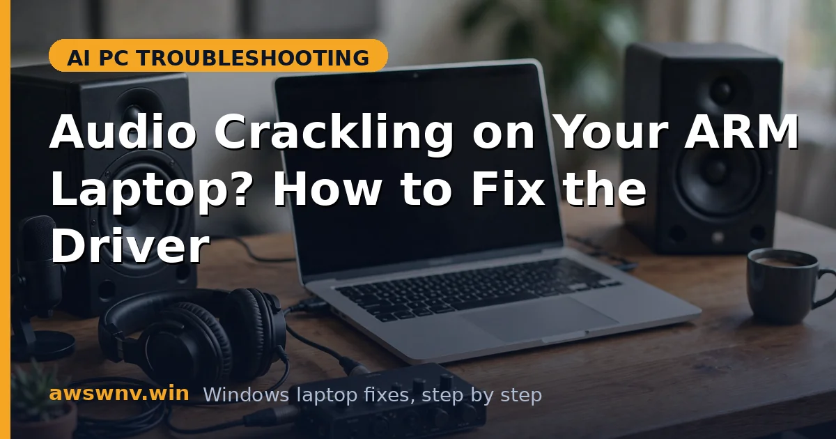 Audio Crackling on Your ARM Laptop? How to Fix the Driver