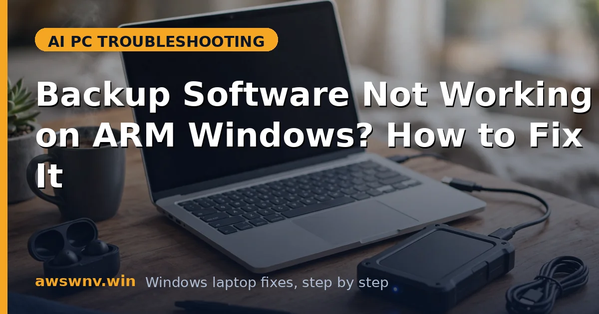 Backup Software Not Working on ARM Windows? How to Fix It