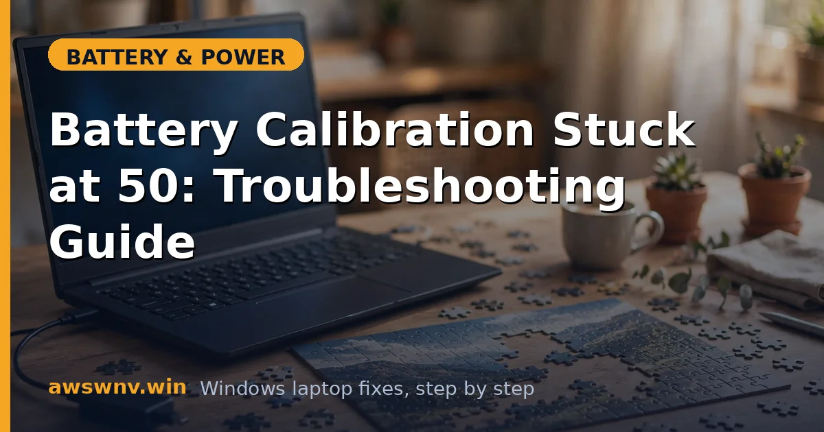 Battery Calibration Stuck at 50: Troubleshooting Guide