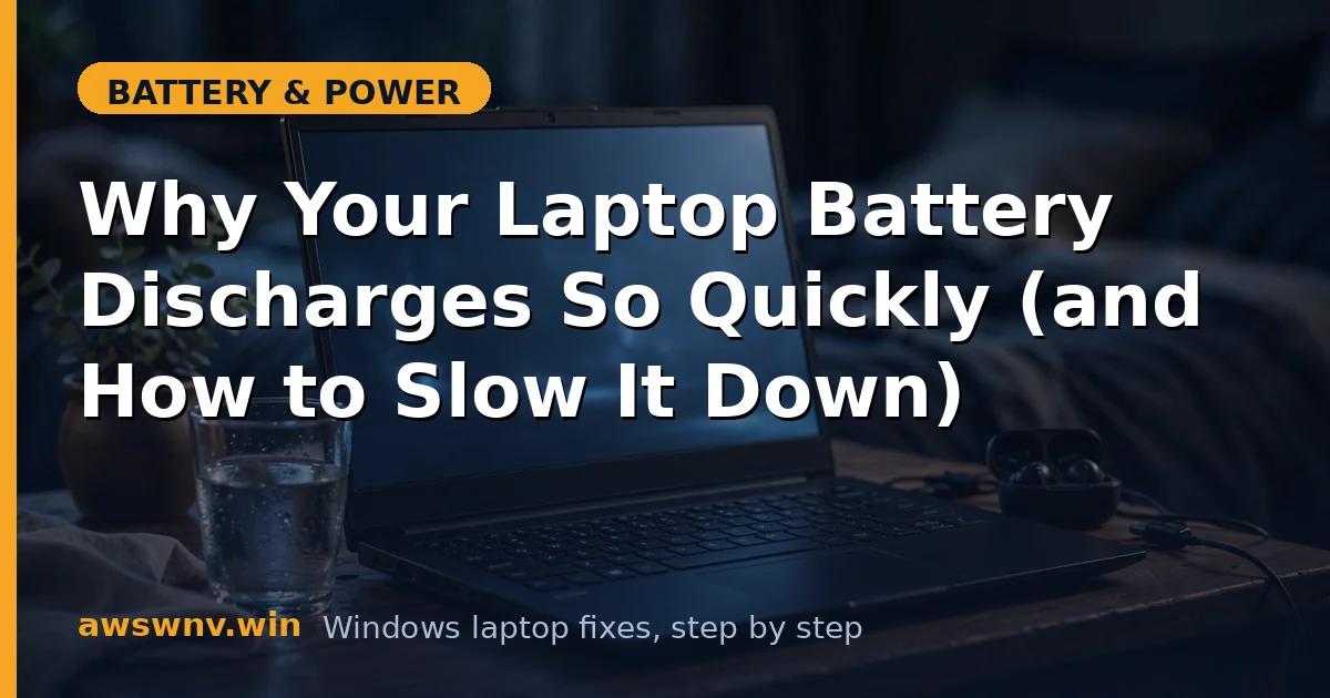 Why Your Laptop Battery Discharges So Quickly (and How to Slow It Down)