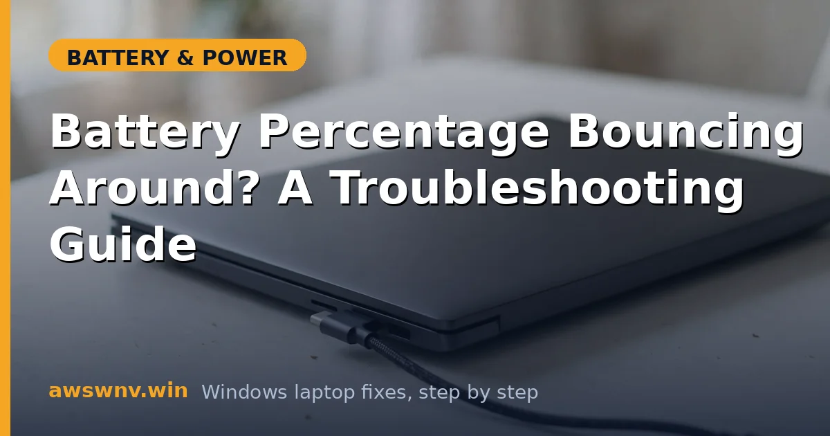 Battery Percentage Bouncing Around? A Troubleshooting Guide