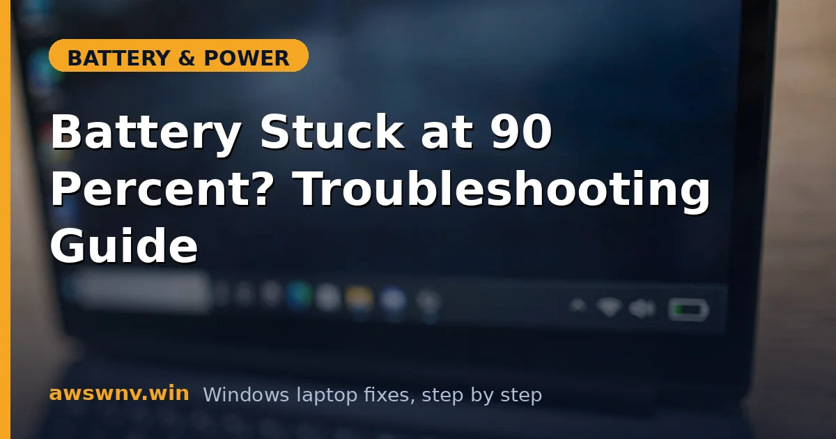 Battery Stuck at 90 Percent? Troubleshooting Guide