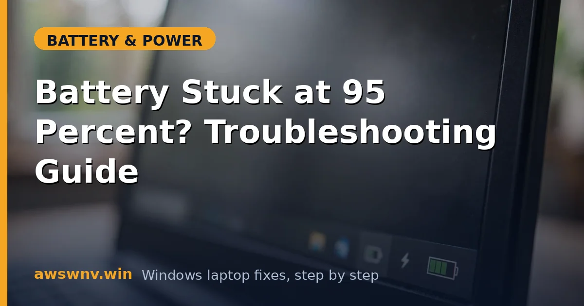 Battery Stuck at 95 Percent? Troubleshooting Guide