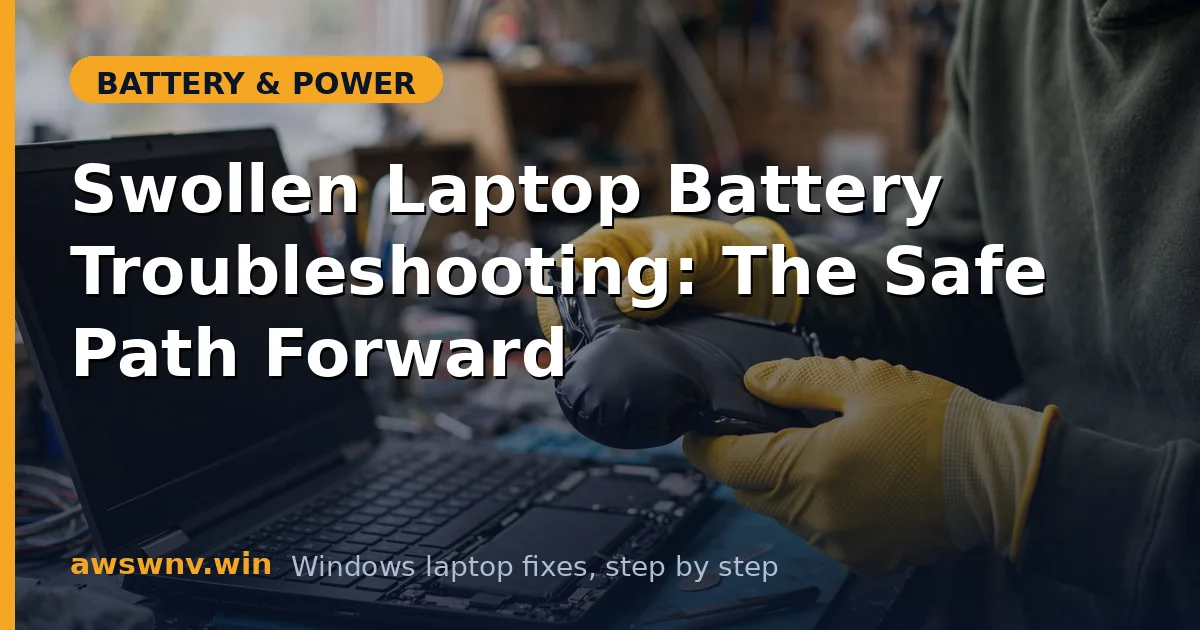 Swollen Laptop Battery Troubleshooting: The Safe Path Forward