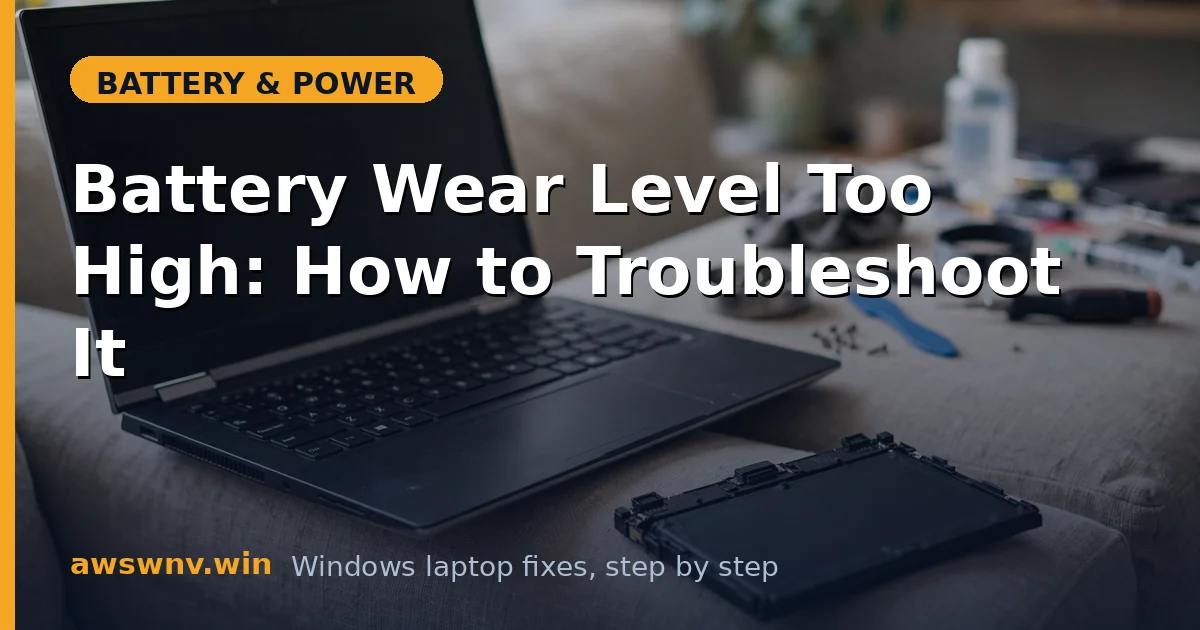 Battery Wear Level Too High: How to Troubleshoot It