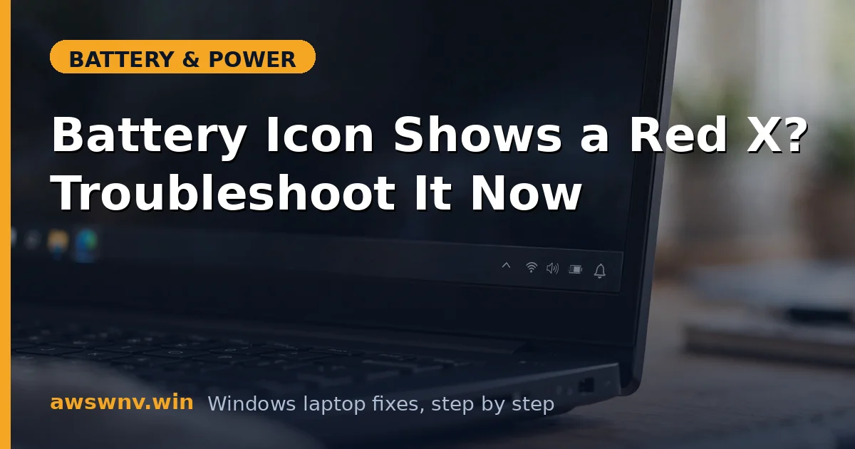 Battery Icon Shows a Red X? Troubleshoot It Now