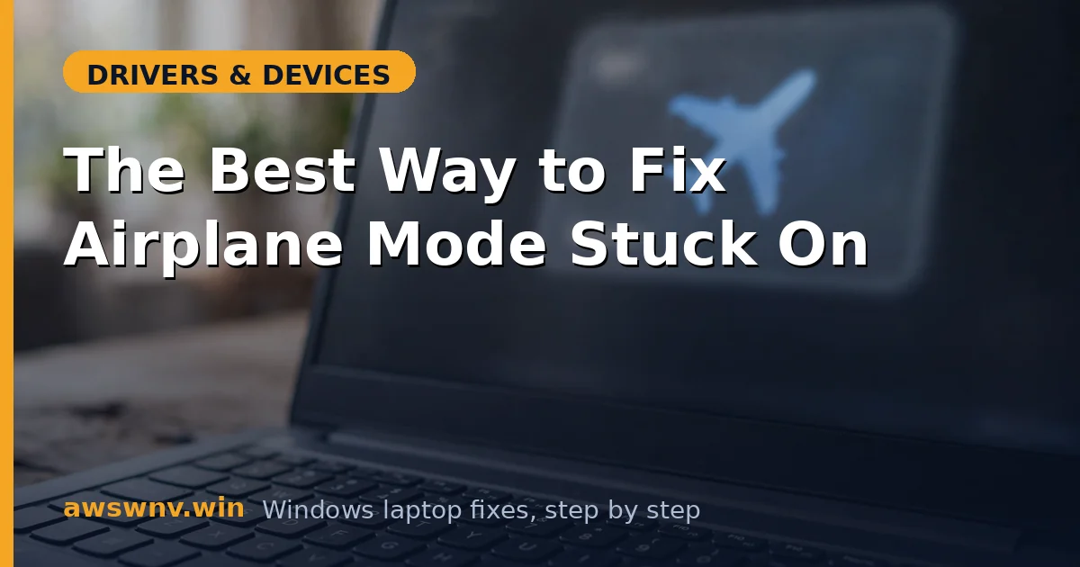 The Best Way to Fix Airplane Mode Stuck On