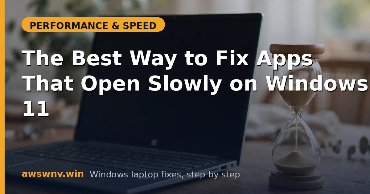 The Best Way to Fix Apps That Open Slowly on Windows 11