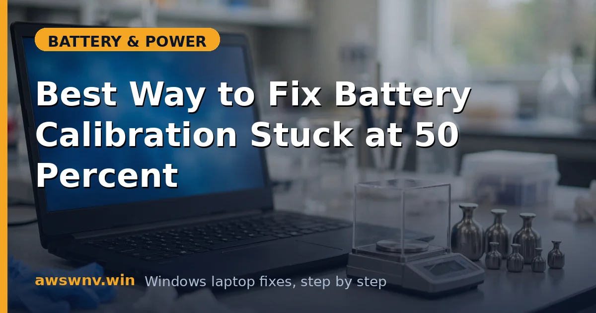 Best Way to Fix Battery Calibration Stuck at 50 Percent
