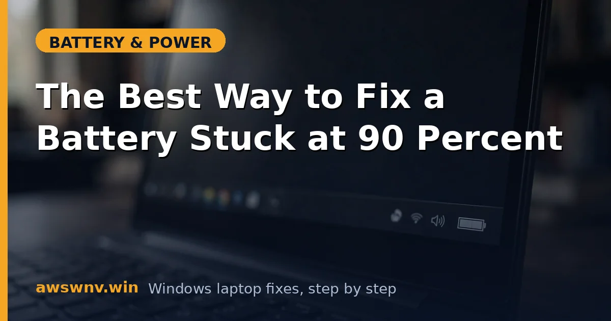 The Best Way to Fix a Battery Stuck at 90 Percent
