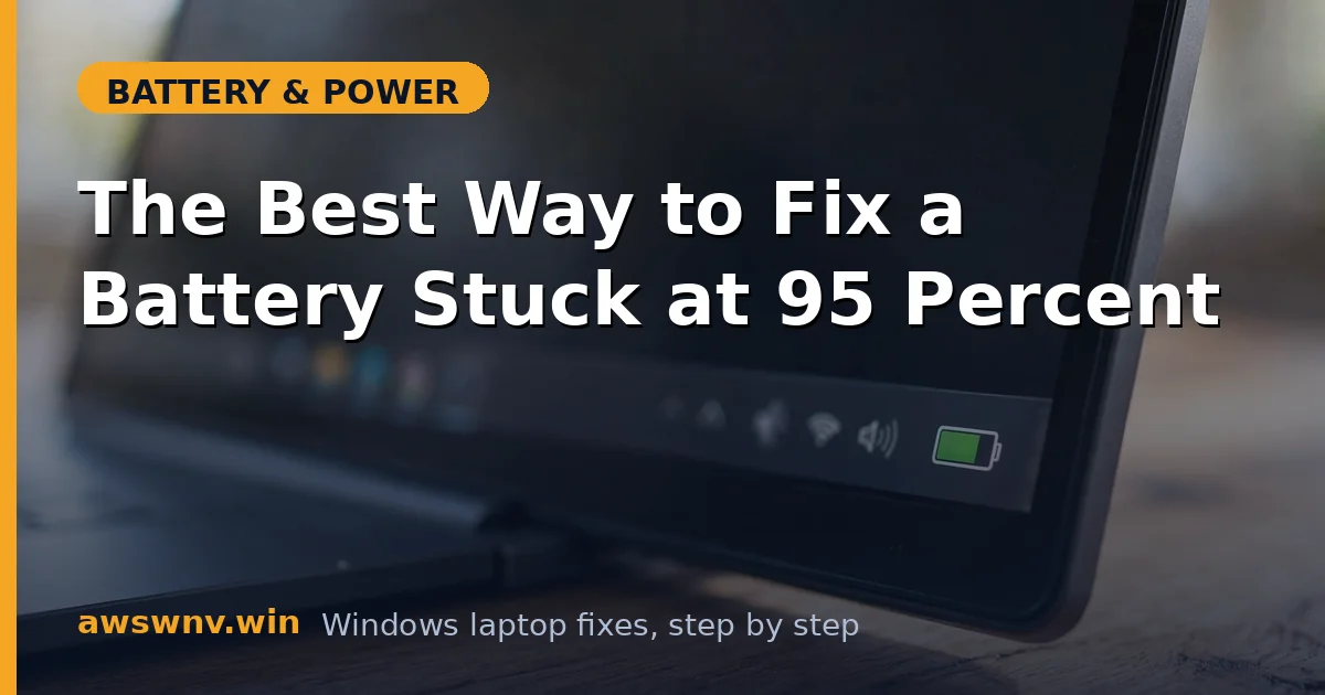 The Best Way to Fix a Battery Stuck at 95 Percent