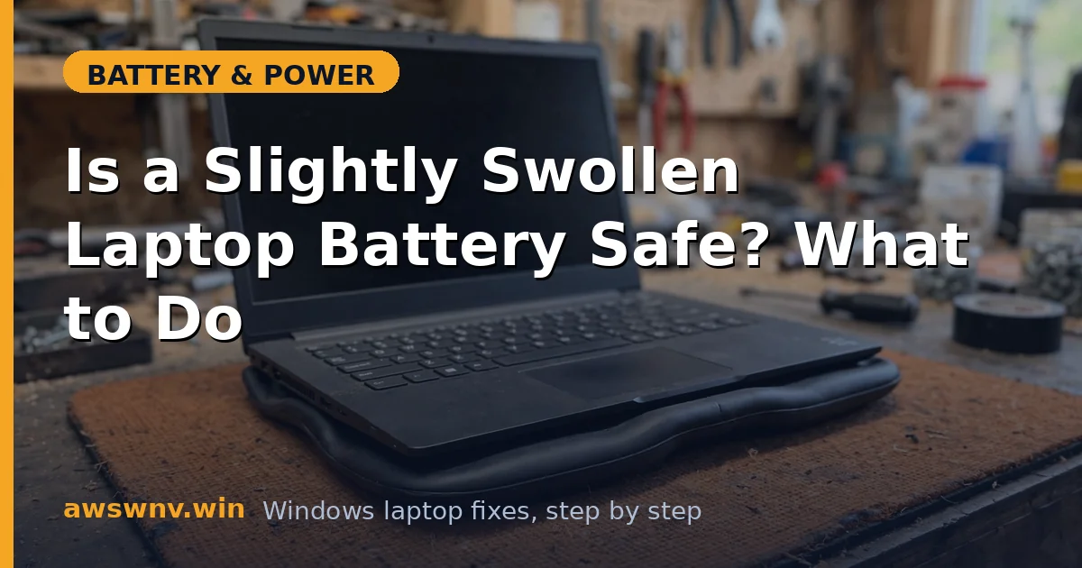 Is a Slightly Swollen Laptop Battery Safe? What to Do