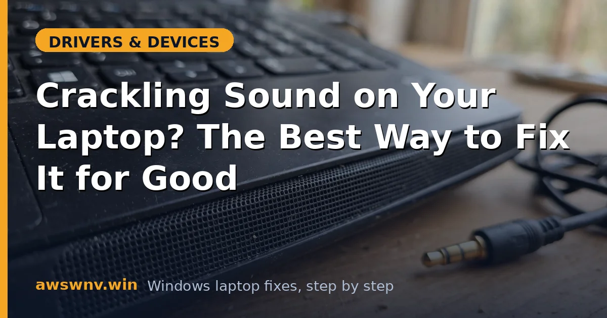 Crackling Sound on Your Laptop? The Best Way to Fix It for Good