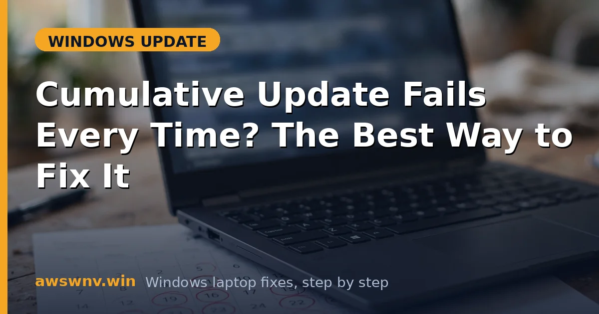 Cumulative Update Fails Every Time? The Best Way to Fix It
