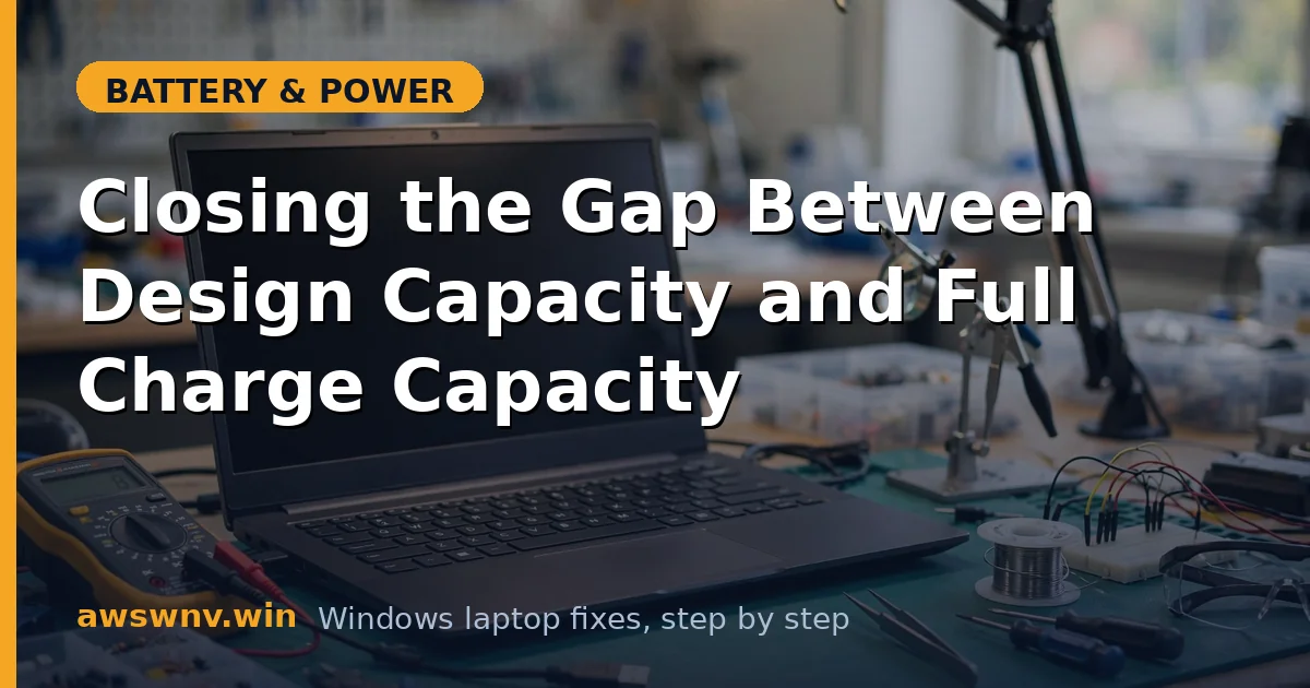 Closing the Gap Between Design Capacity and Full Charge Capacity