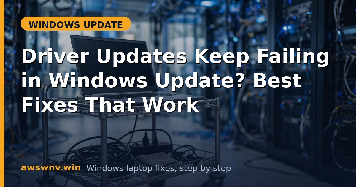 Driver Updates Keep Failing in Windows Update? Best Fixes That Work