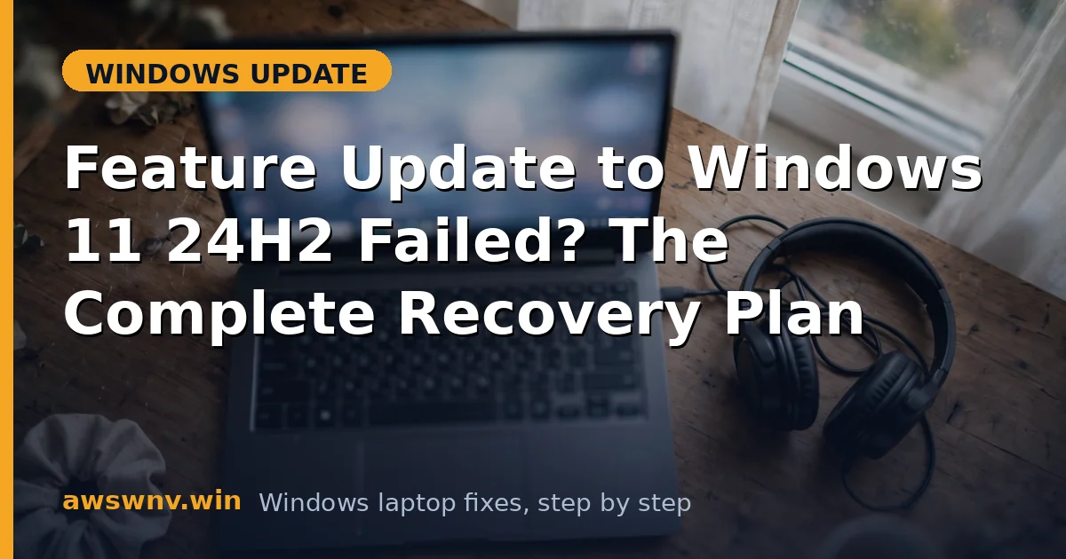 Feature Update to Windows 11 24H2 Failed? The Complete Recovery Plan