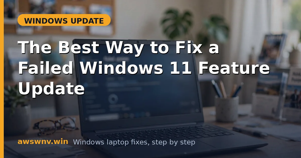The Best Way to Fix a Failed Windows 11 Feature Update