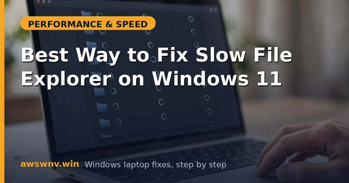Best Way to Fix Slow File Explorer on Windows 11
