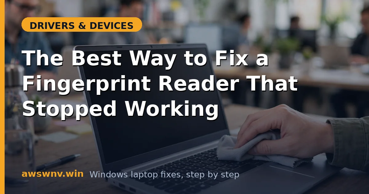 The Best Way to Fix a Fingerprint Reader That Stopped Working