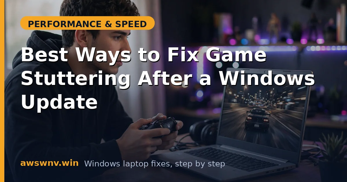 Best Ways to Fix Game Stuttering After a Windows Update