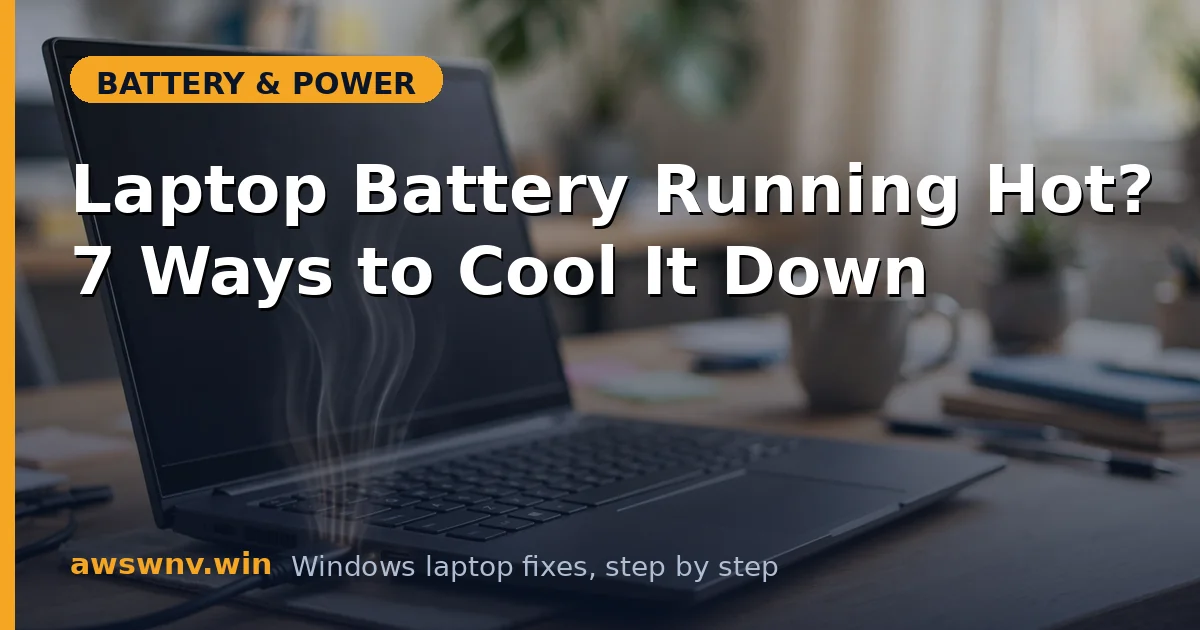Laptop Battery Running Hot? 7 Ways to Cool It Down