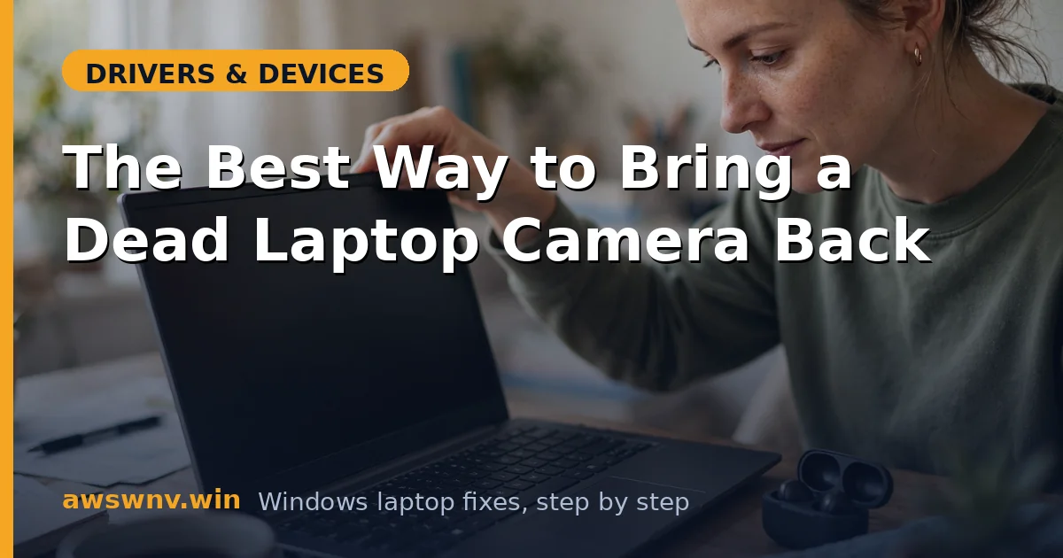 The Best Way to Bring a Dead Laptop Camera Back