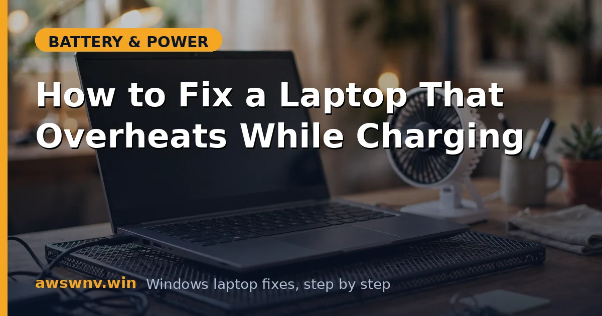 How to Fix a Laptop That Overheats While Charging