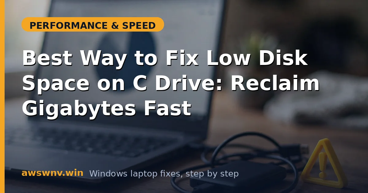 Best Way to Fix Low Disk Space on C Drive: Reclaim Gigabytes Fast