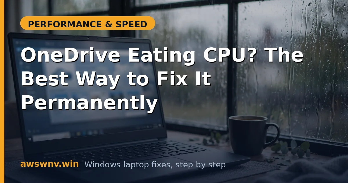 OneDrive Eating CPU? The Best Way to Fix It Permanently