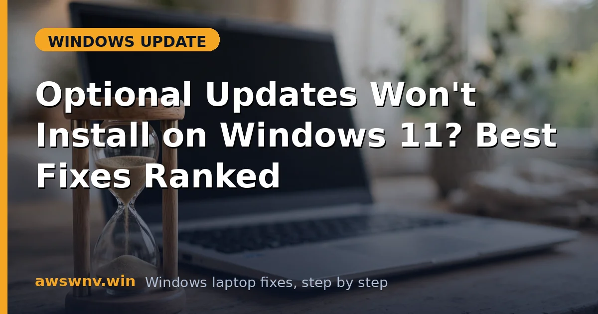 Optional Updates Won't Install on Windows 11? Best Fixes Ranked