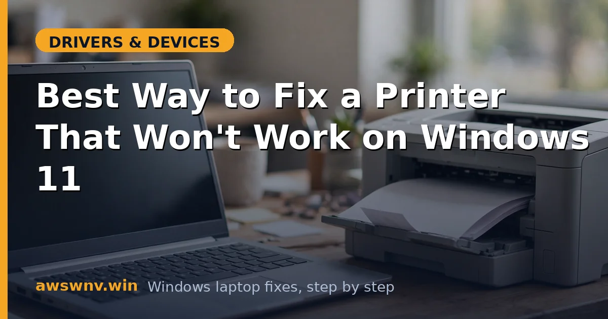 Best Way to Fix a Printer That Won't Work on Windows 11