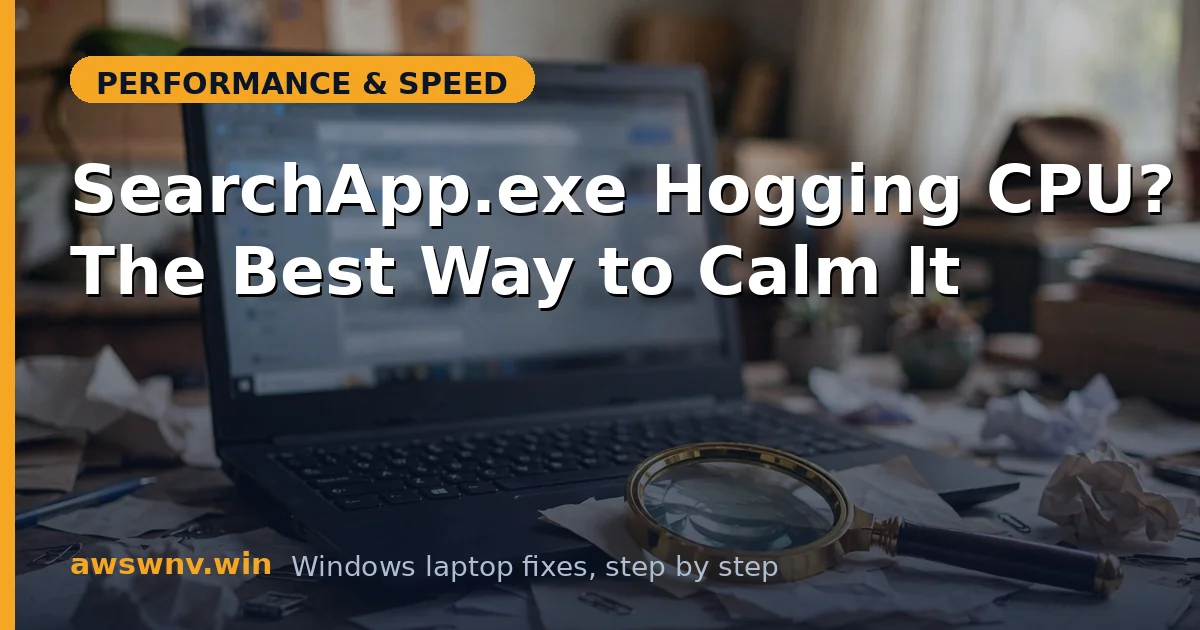 SearchApp.exe Hogging CPU? The Best Way to Calm It