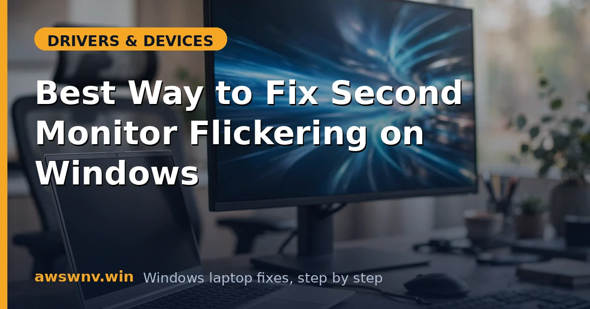 Best Way to Fix Second Monitor Flickering on Windows