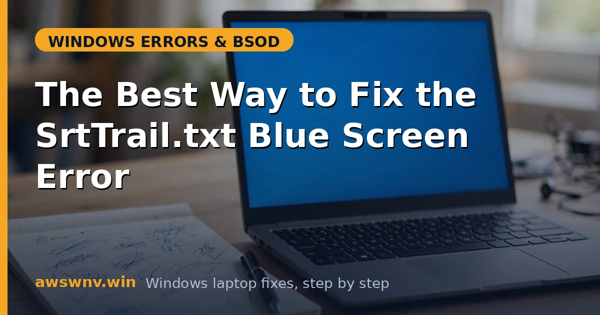 The Best Way to Fix the SrtTrail.txt Blue Screen Error