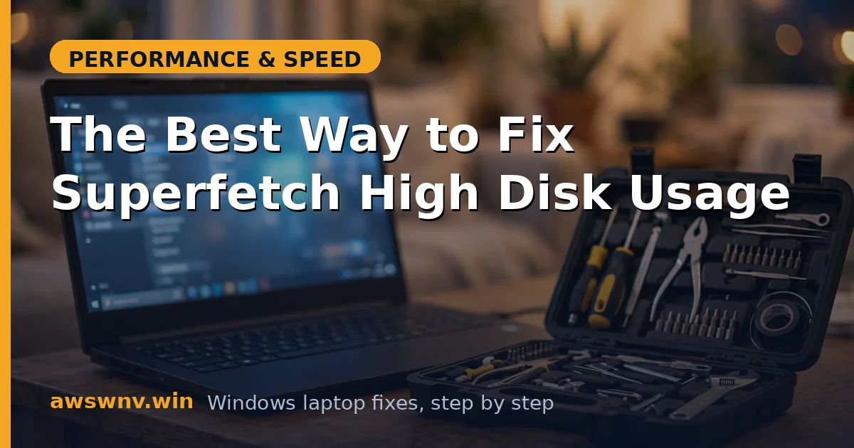 The Best Way to Fix Superfetch High Disk Usage