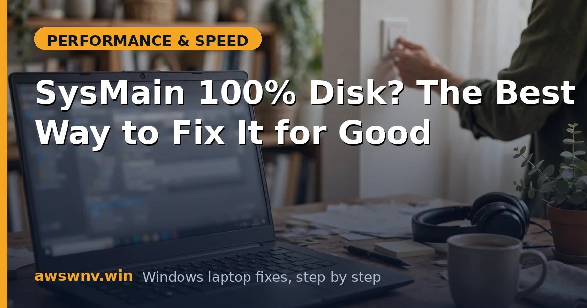 SysMain 100% Disk? The Best Way to Fix It for Good
