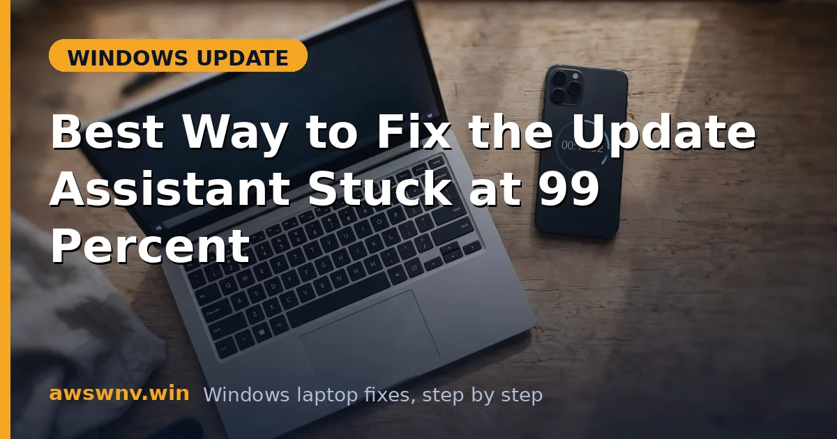 Best Way to Fix the Update Assistant Stuck at 99 Percent