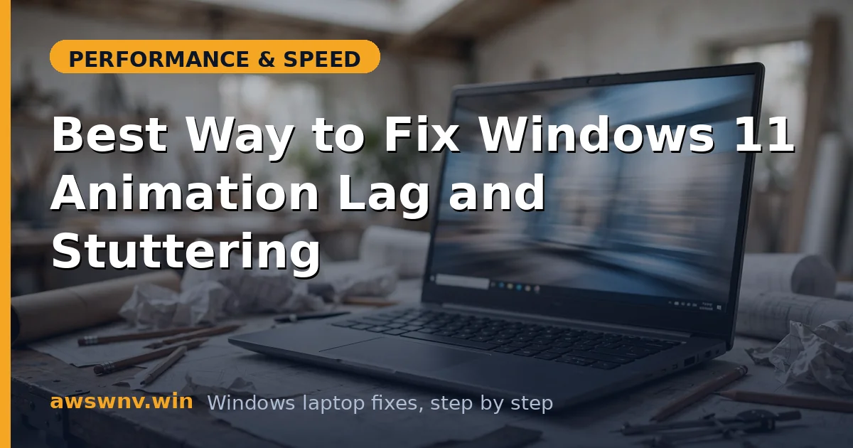 Best Way to Fix Windows 11 Animation Lag and Stuttering