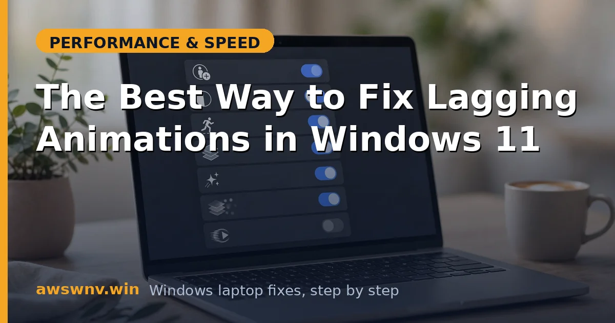 The Best Way to Fix Lagging Animations in Windows 11