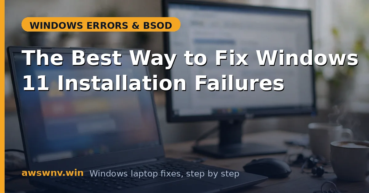 The Best Way to Fix Windows 11 Installation Failures